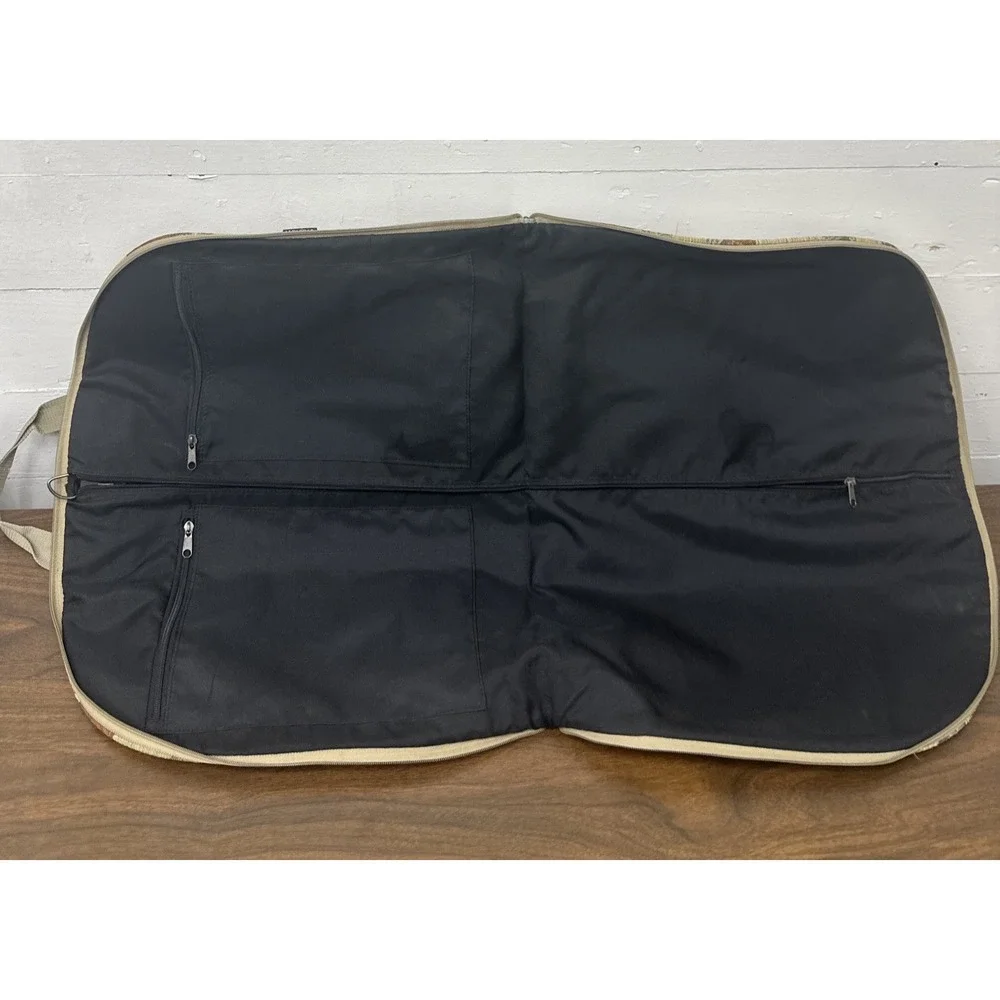 Men's And Women's Vintage Horse Garment And Carry Bag Color Brown Blue Zip Up...